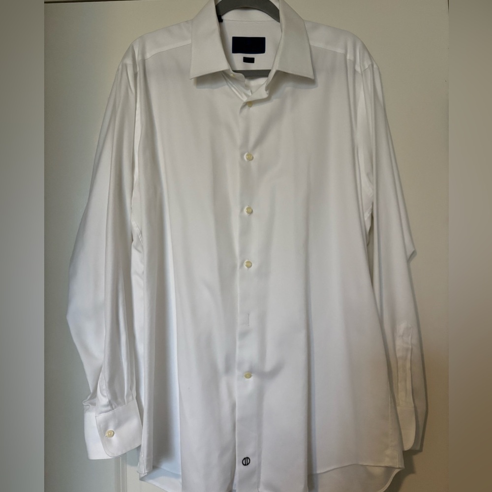 David Donahue White Dress Shirt